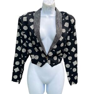 Vintage 1980’s By Choice patterned jacket